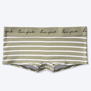 ❤️ VS/PINK - Green Striped Boyshorts